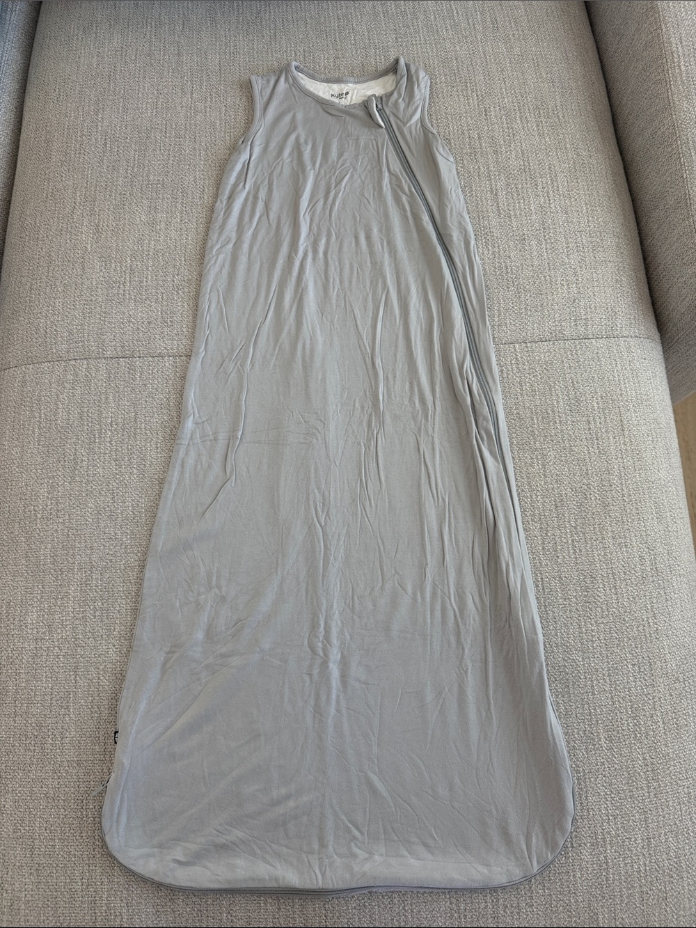 Kyte BABY Light Gray Sleeveless Sleep Sack - Large 0.5 tog